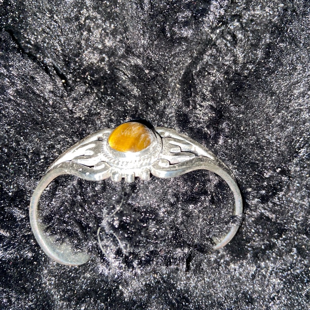 Sterling Silver Natural Gem Bracelet - Picture 4 of 6